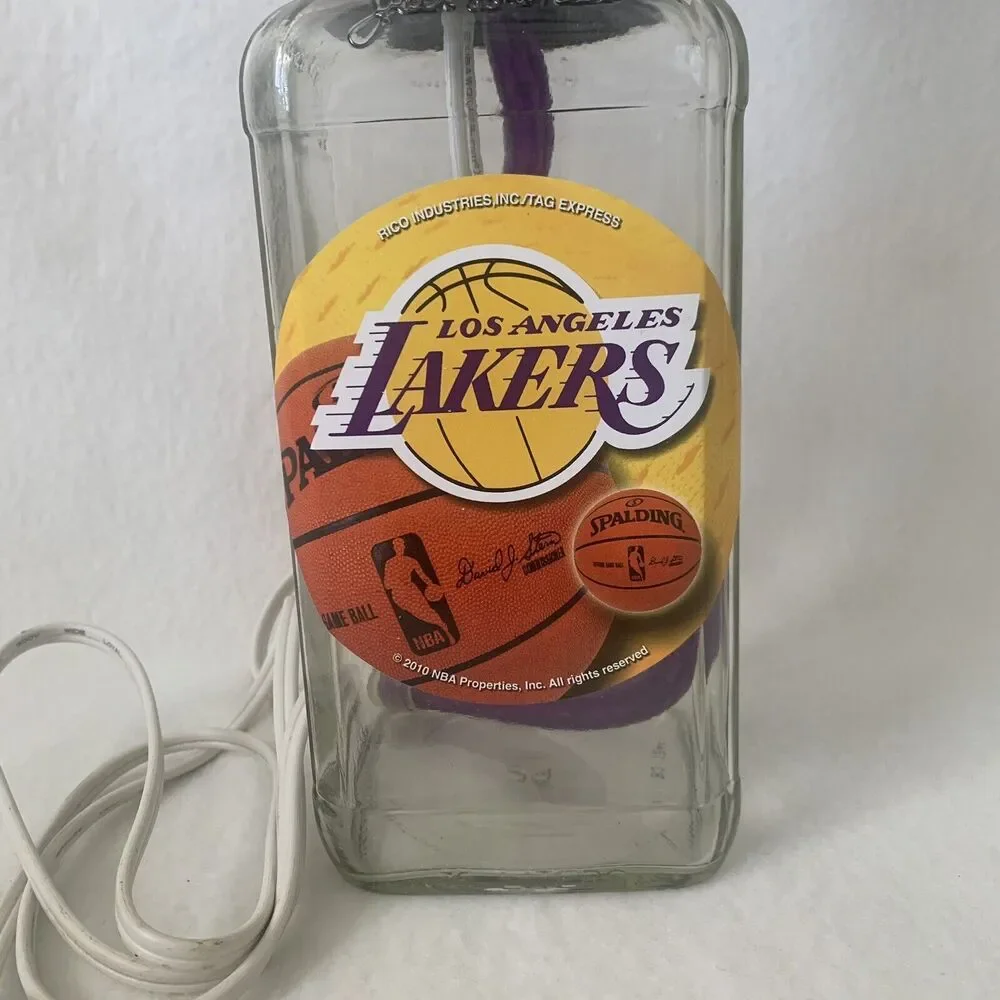 Vintage 2010 Custom Made NBA Los Angeles Lakers Jack‎ Daniel Lamp